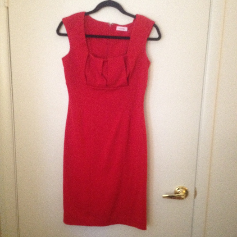 Little red cocktail dress by Calvin Klein Size 6